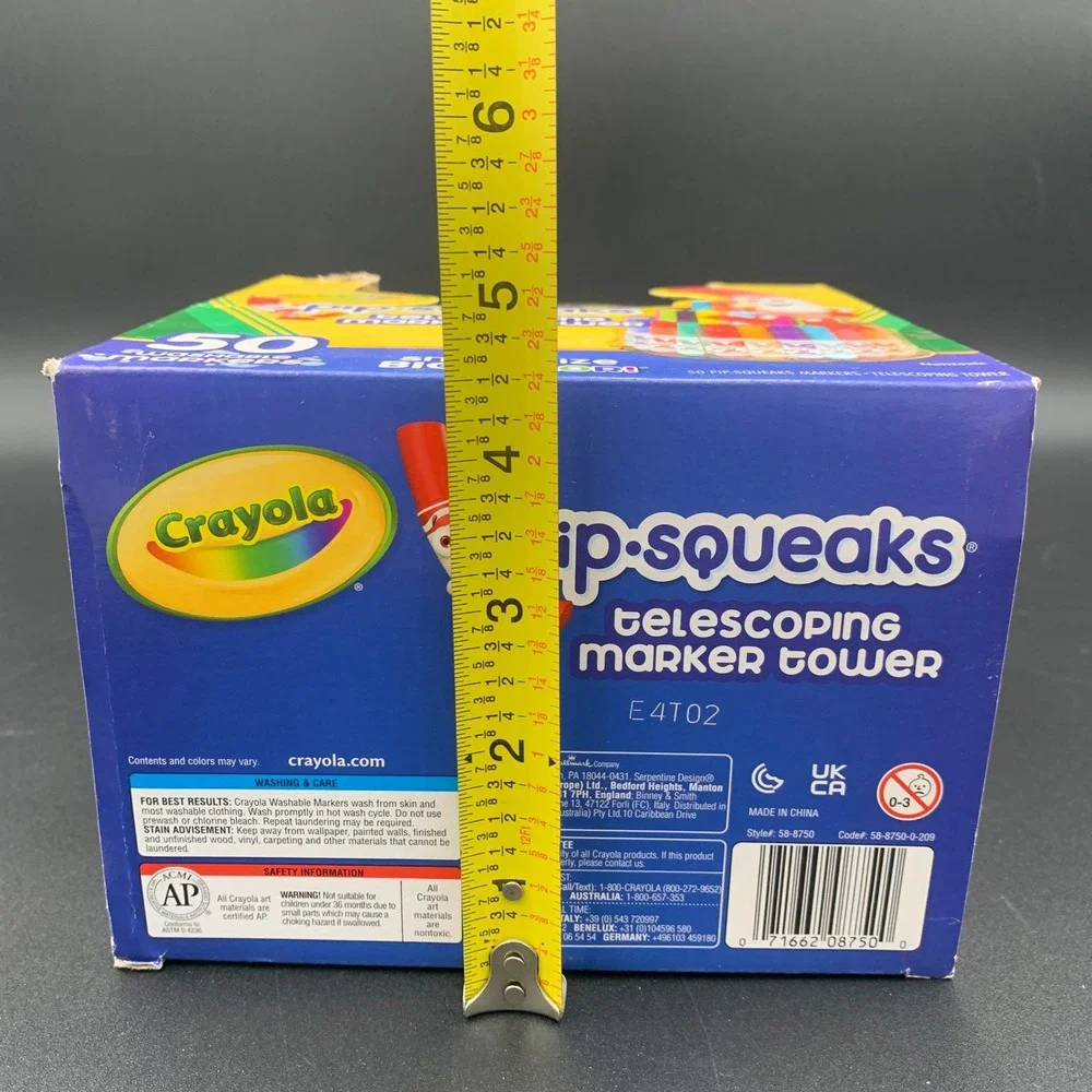 Crayola Pip-Squeaks Telescoping Marker Tower 50 Washable Markers 58-8750